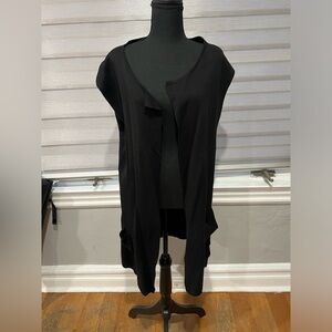 august silk Black Cardigan Sweater